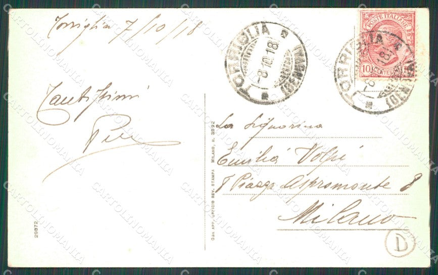 Genova Torriglia Castello ANGOLINO SCOLLATO cartolina QZ6816 – retro