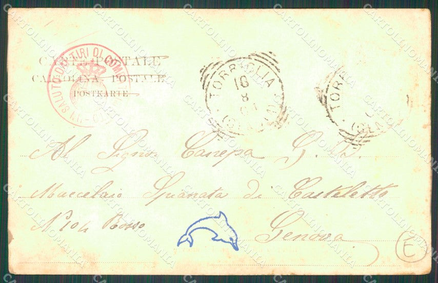 Genova Torriglia Militari STRAPPINO ABRASA cartolina QZ6820 – retro