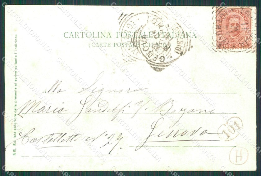 Genova Torriglia Monte Antola cartolina QZ6826 – retro