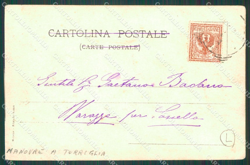 Genova Torriglia Militari PIEGHINA Foto cartolina QZ6829 – retro