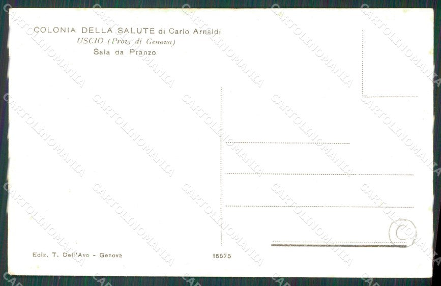 Genova Uscio Colonia della Salute cartolina QZ6832 – retro
