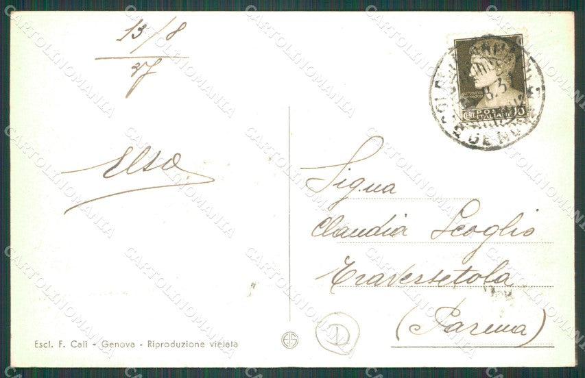 Genova Uscio Colonia della Salute cartolina QZ6834 – retro