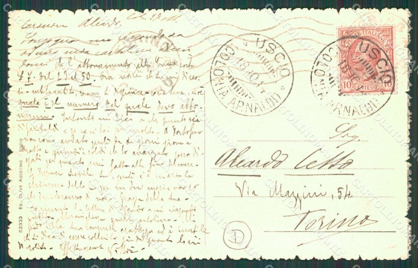Genova Uscio Colonia della Salute PIEGHINA cartolina QZ6835 – retro