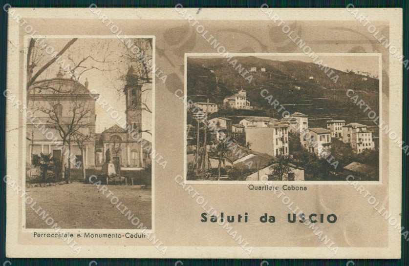 Genova Uscio Saluti da cartolina QZ6836 – fronte