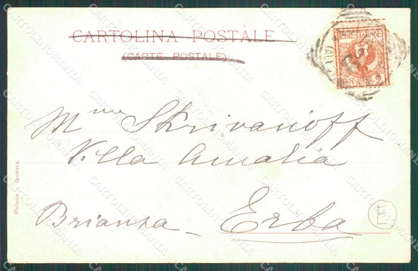 Alessandria Voltaggio Stabilimento Idroterapico cartolina QZ6853 – retro