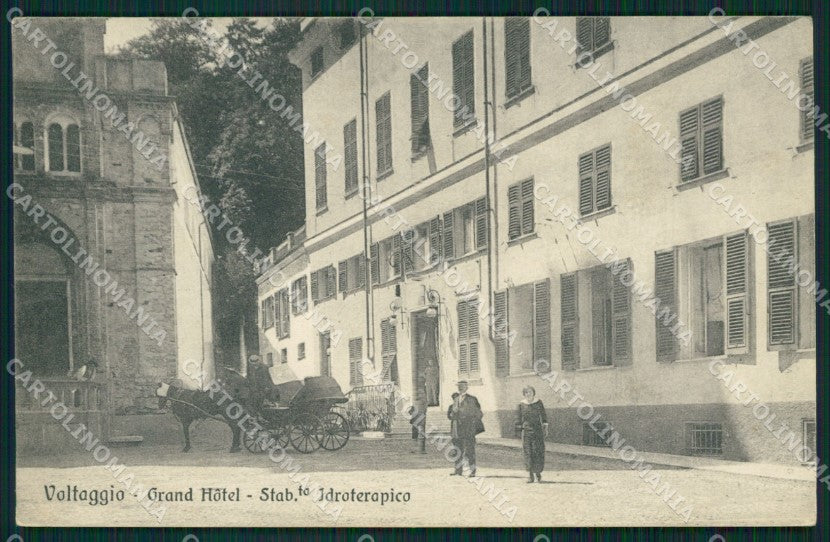 Alessandria Voltaggio Stabilimento Idroterapico Carrozza cartolina QZ6856 – fronte