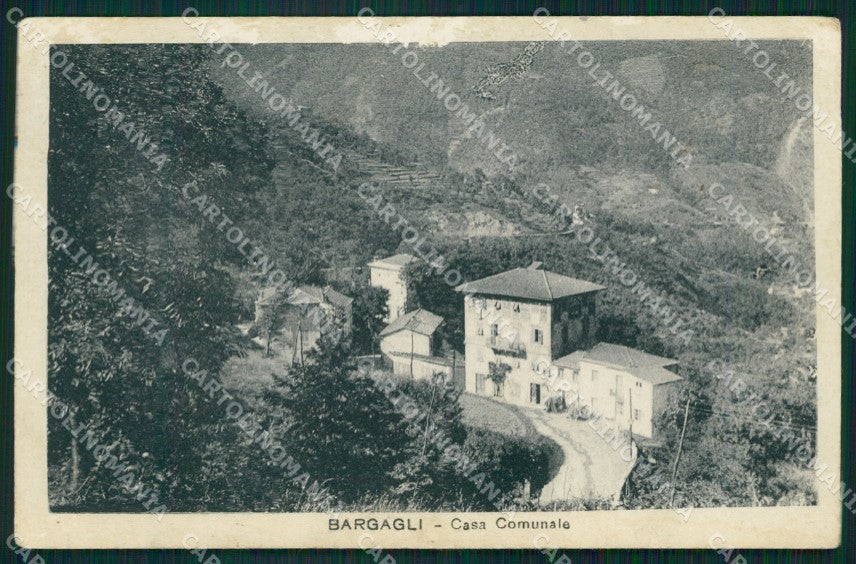 Genova Bargagli Comune ABRASA cartolina QZ6865 – fronte