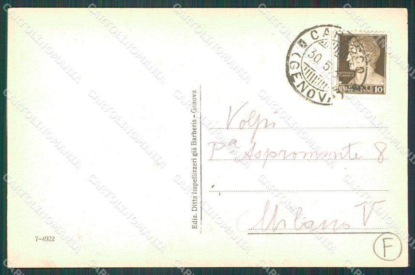 Genova Carasco cartolina QZ6878 – retro