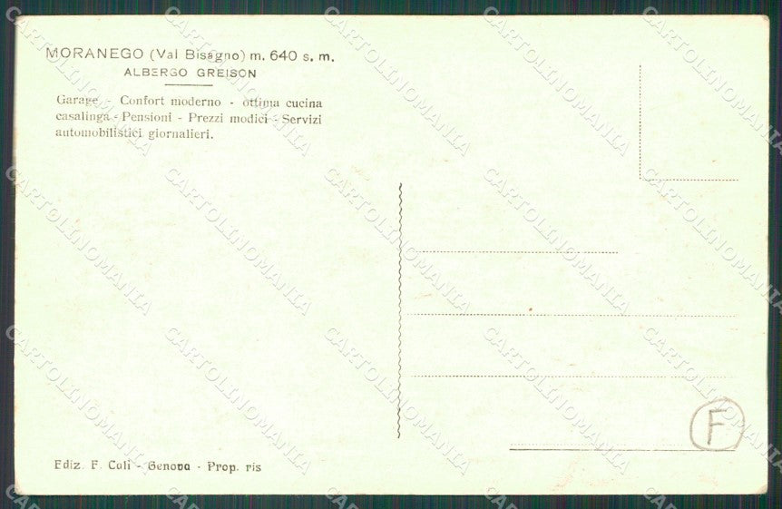 Genova Davagna Moranego Auto PIEGHINA cartolina QZ6881 – retro
