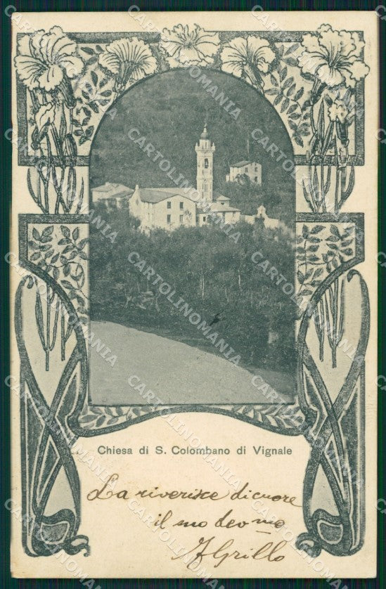 Genova San Colombano di Vignale Santuario cartolina QZ6882 – fronte