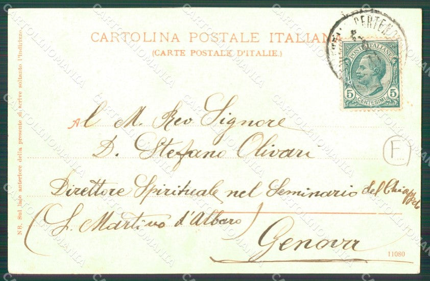 Genova San Colombano di Vignale Santuario cartolina QZ6882 – retro