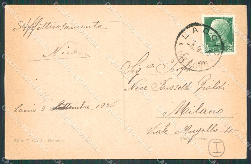 Genova Davagna Moranego Carducci cartolina QZ6893 – retro