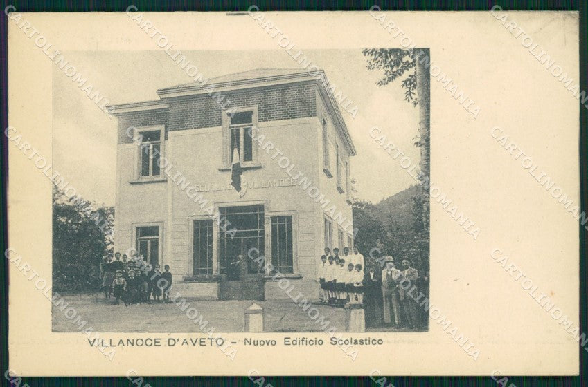 Genova Villanoce D'Aveto Scuola cartolina QZ6895 – fronte