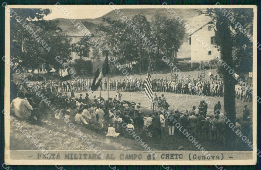 Genova Montoggio Piani di Creto Militari Foto cartolina QZ6900 – fronte