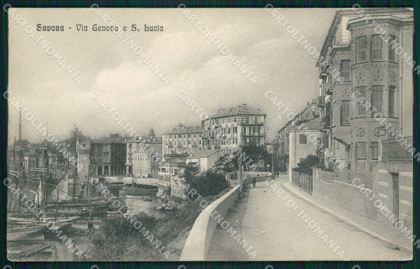 Savona Santa Lucia cartolina QZ6906 – fronte