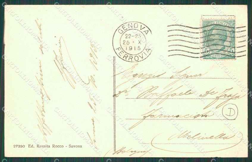 Savona Città cartolina QZ6910 – retro