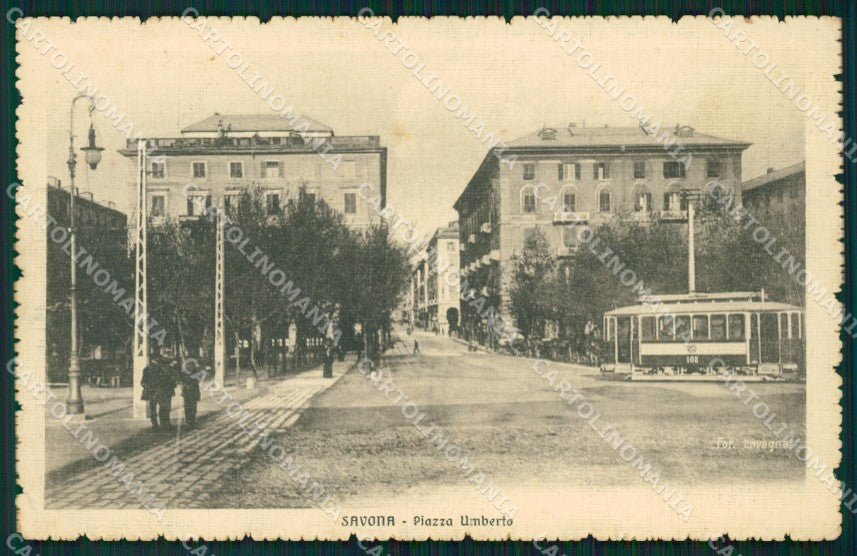 Savona Città Tram cartolina QZ6919 – fronte
