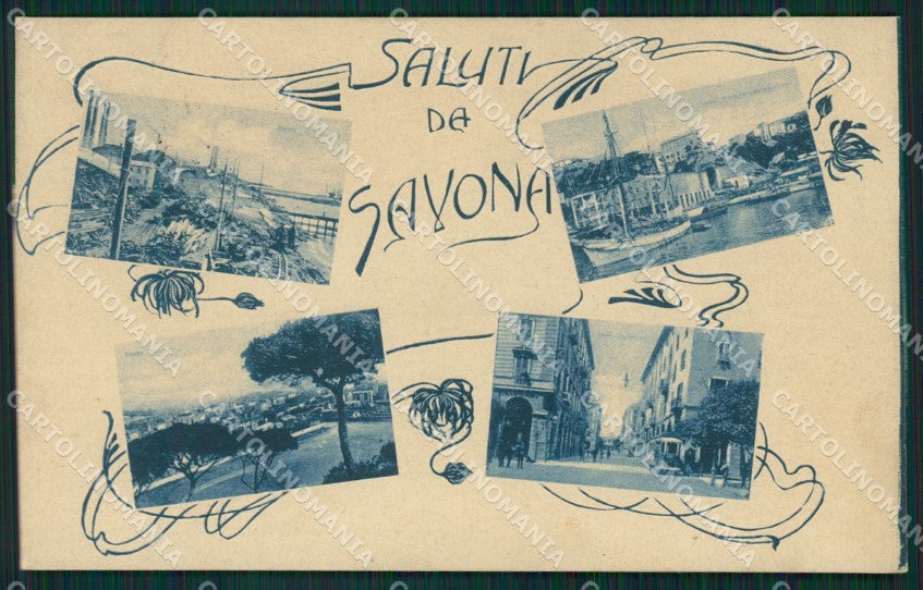 Savona Città Saluti da cartolina QZ6939 – fronte