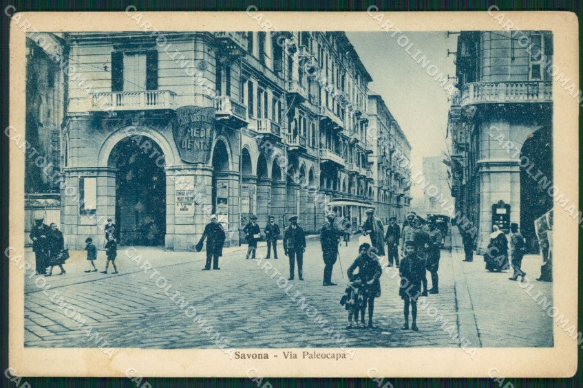Savona Città Tram cartolina QZ6945 – fronte