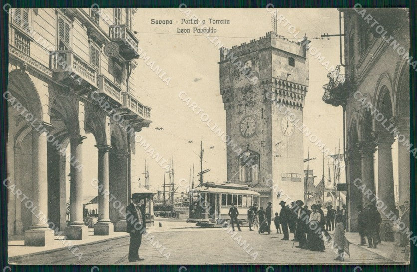 Savona Città Tram cartolina QZ6946 – fronte