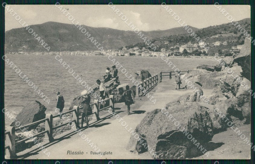Savona Alassio cartolina QZ6956 – fronte
