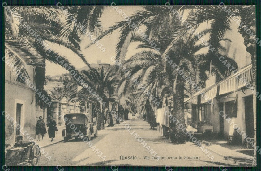 Savona Alassio Auto cartolina QZ6963 – fronte