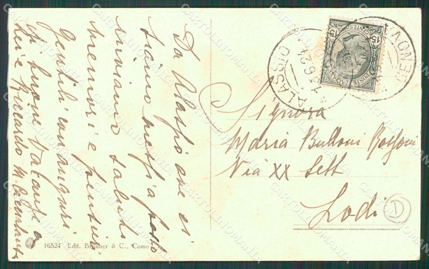 Savona Alassio PIEGHINA ANGOLINO SCOLLATO cartolina QZ6965 – retro