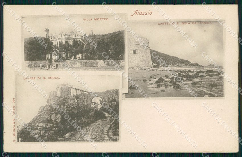 Savona Alassio cartolina QZ6974 – fronte