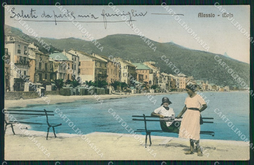 Savona Alassio cartolina QZ6985 – fronte