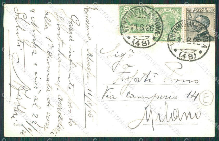Savona Alassio cartolina QZ6985 – retro