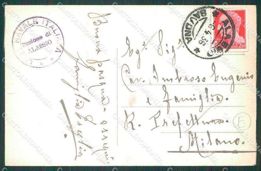 Savona Alassio cartolina QZ6987 – retro