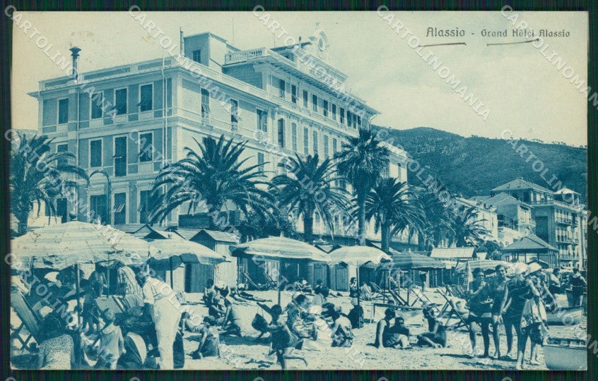 Savona Alassio cartolina QZ6988 – fronte
