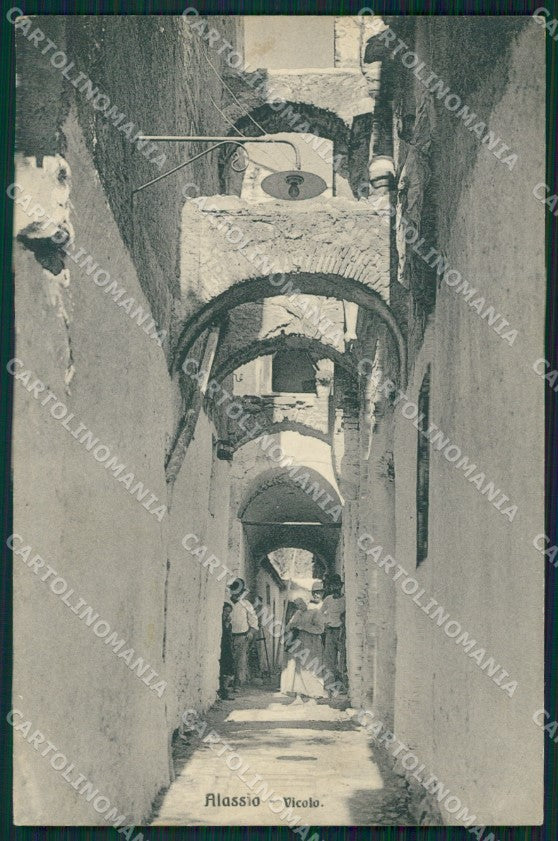 Savona Alassio PIEGA cartolina QZ6996 – fronte