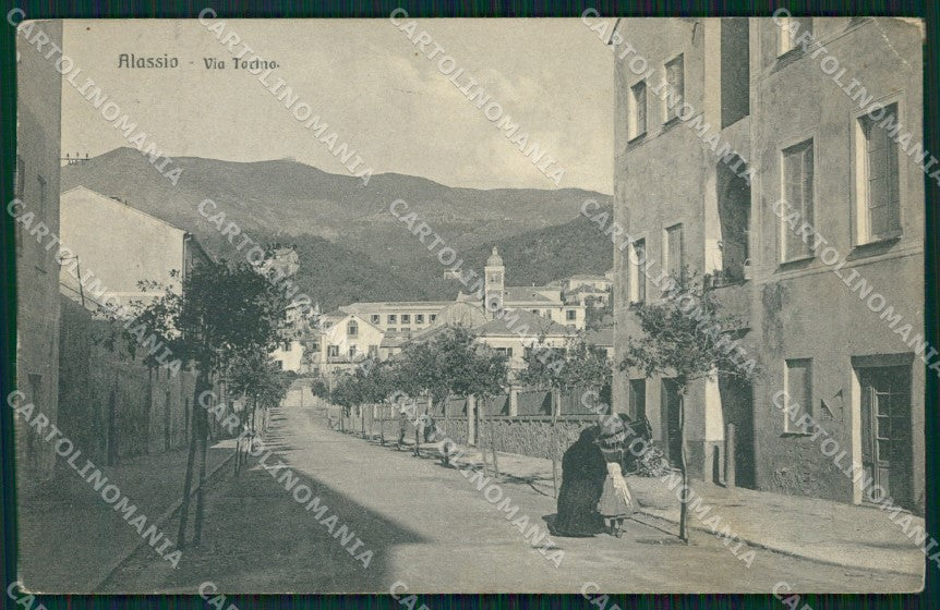 Savona Alassio PIEGHINA cartolina QZ7000 – fronte