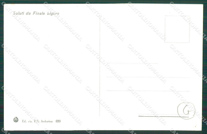 Savona Finale Ligure Auto cartolina QZ7016 – retro