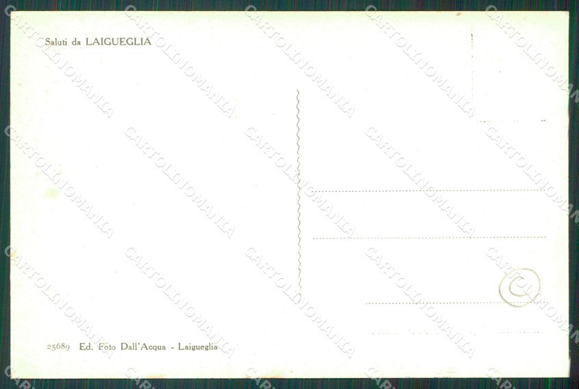 Savona Laigueglia cartolina QZ7019 – retro