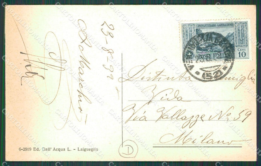 Savona Laigueglia Pescatori cartolina QZ7024 – retro