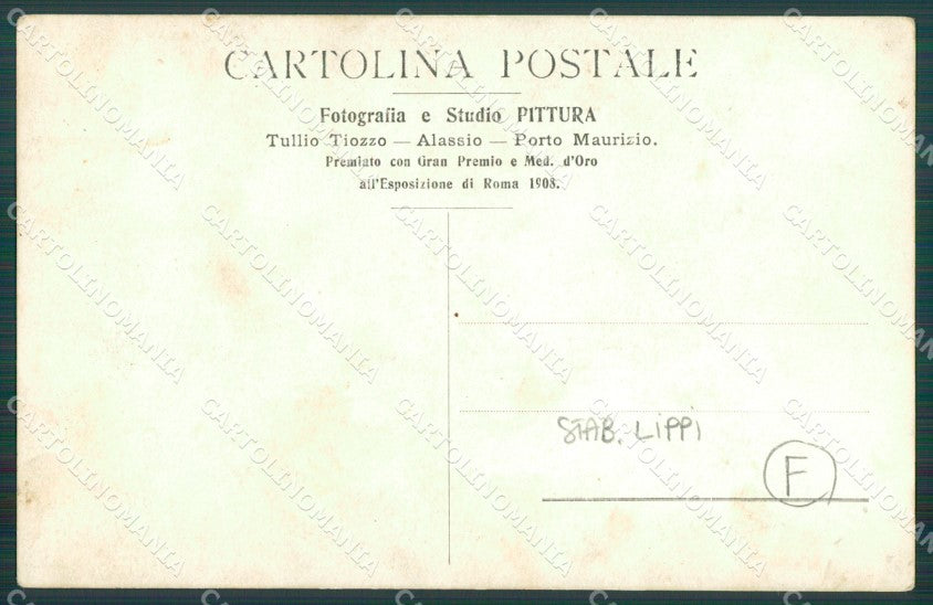 Savona Laigueglia Stabilimento Lippi ABRASA Foto cartolina QZ7038 – retro