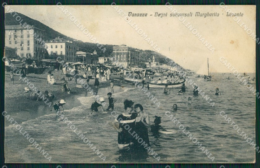 Savona Varazze Bagni Margherita cartolina QZ7060 – fronte