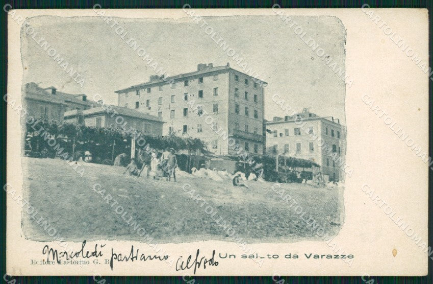 Savona Varazze PIEGA cartolina QZ7061 – fronte