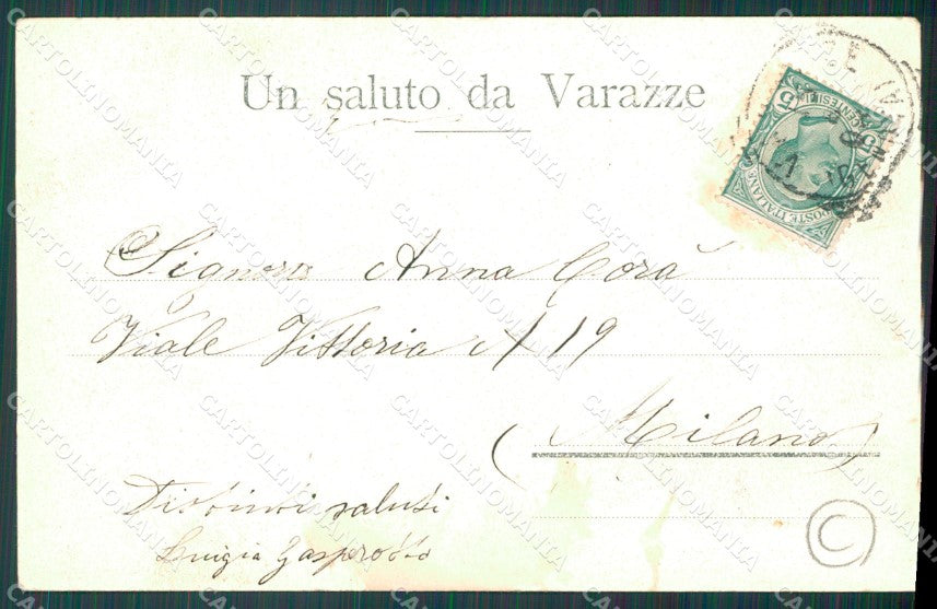 Savona Varazze Torrente Teiro cartolina QZ7062 – retro