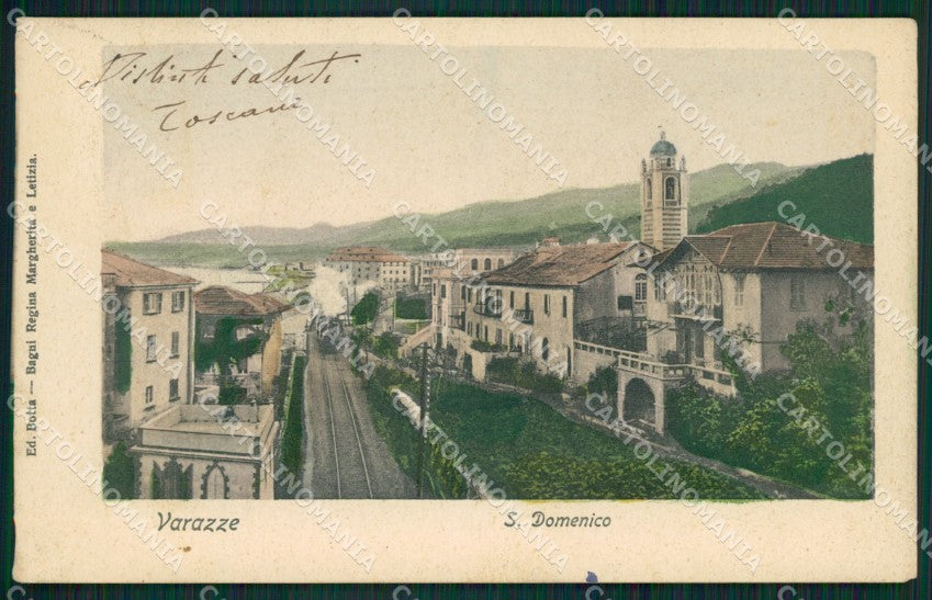 Savona Varazze Treno PIEGHINA cartolina QZ7072 – fronte
