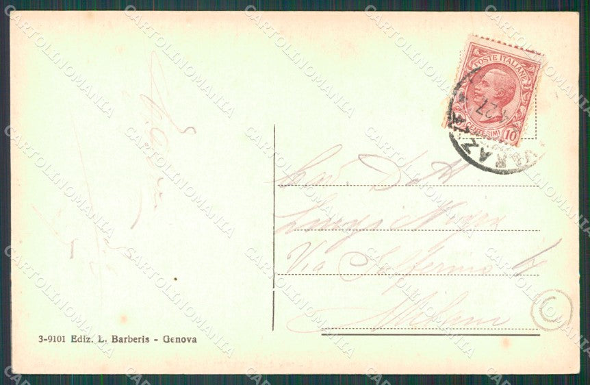 Savona Varazze Chiaro di Luna cartolina QZ7075 – retro