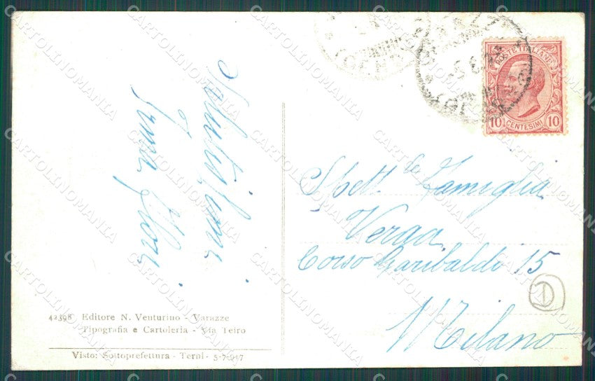 Savona Varazze Borgo Solaro cartolina QZ7085 – retro