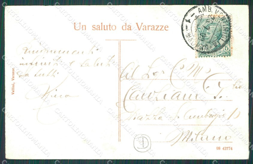Savona Varazze ABRASA cartolina QZ7087 – retro