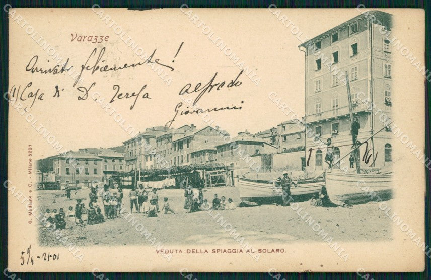 Savona Varazze Borgo Solaro cartolina QZ7088 – fronte