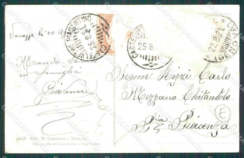 Savona Varazze Borgo Solaro Barca ABRASA cartolina QZ7133 – retro