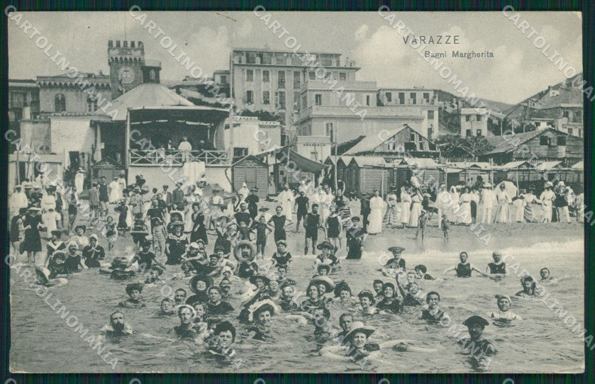 Savona Varazze Bagni Margherita cartolina QZ7140 – fronte