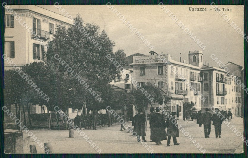 Savona Varazze PIEGHINA RIFILATA cartolina QZ7166 – fronte