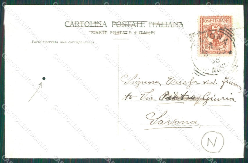 Savona Varazze Solaro Mercato FORI cartolina QZ7175 – retro